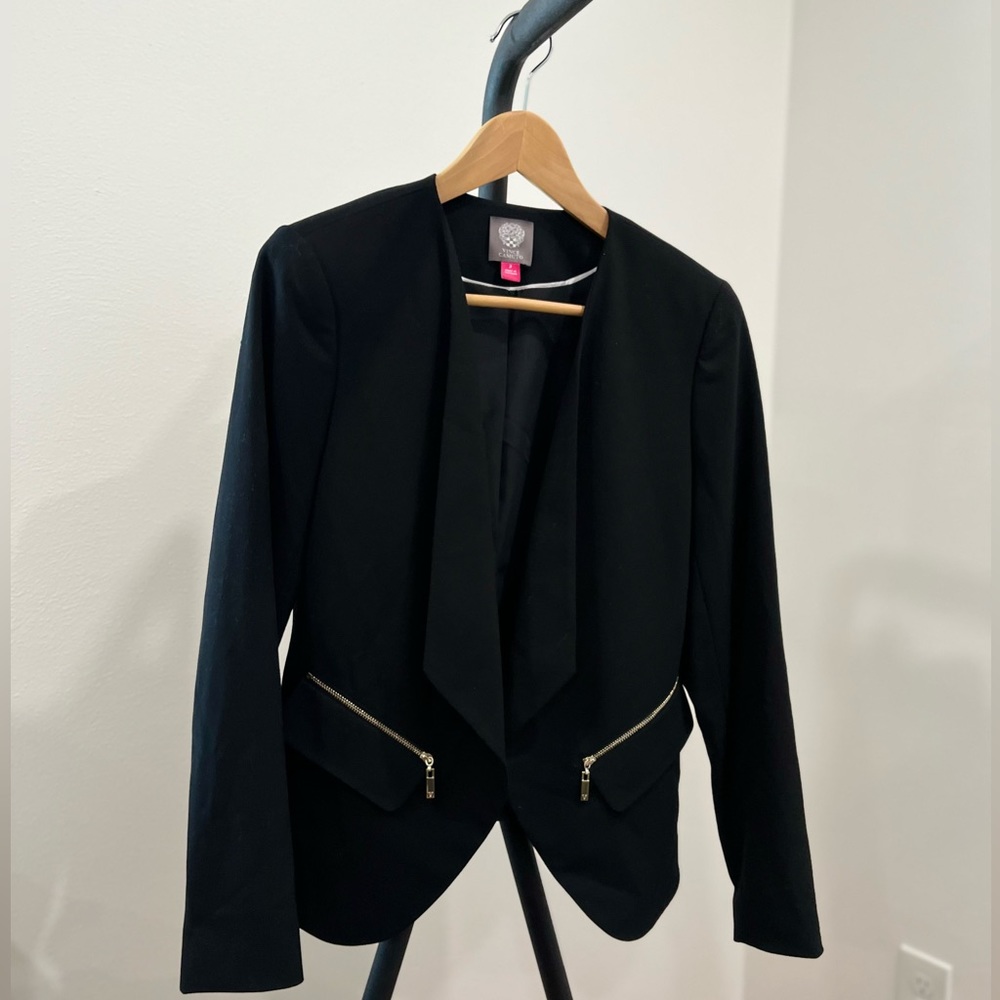 NWT! Vince Camuto Open Front Blazer with Zipper Pockets Size 2